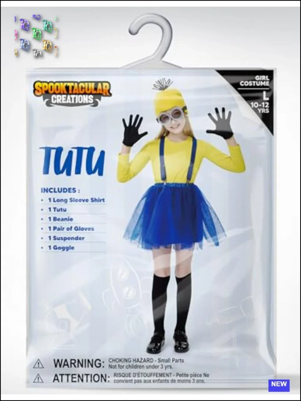Girls Halloween Tutu Costume Set Long Sleeve Shirt with Hat Gloves Suspenders